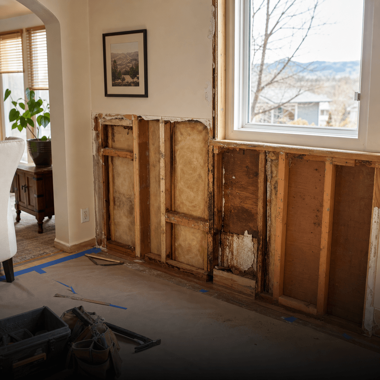 Remodeling Built Around the Existing Home scope and repair work