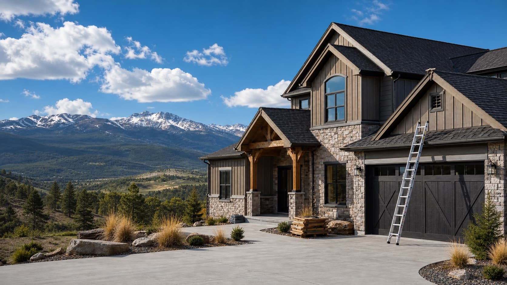 Residential roof and exterior construction project in Northern Colorado